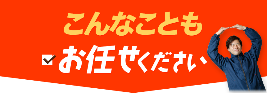 こんなこともお任せください